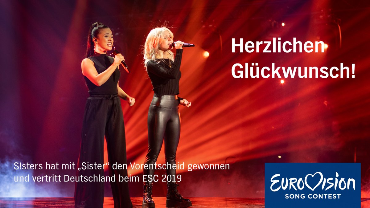  S!isters eleitas para representar a Alemanha na Eurovisão 2019
