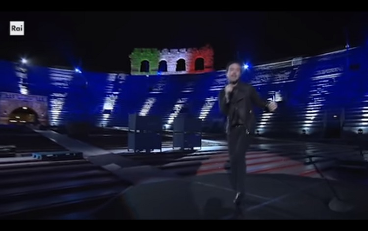 VÍDEO: Excerto da atuação de Diodato para o Eurovision: Europe Shine a Light, na Arena di Verona