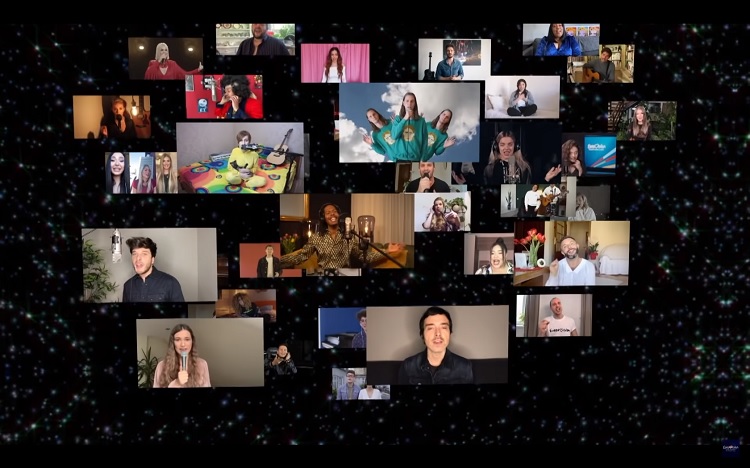VÍDEO: Artistas do ESC 2020 juntos numa versão especial de ‘Love Shine a Light’
