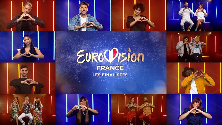 Desvendados os 12 candidatos a representar França na Eurovisão 2021