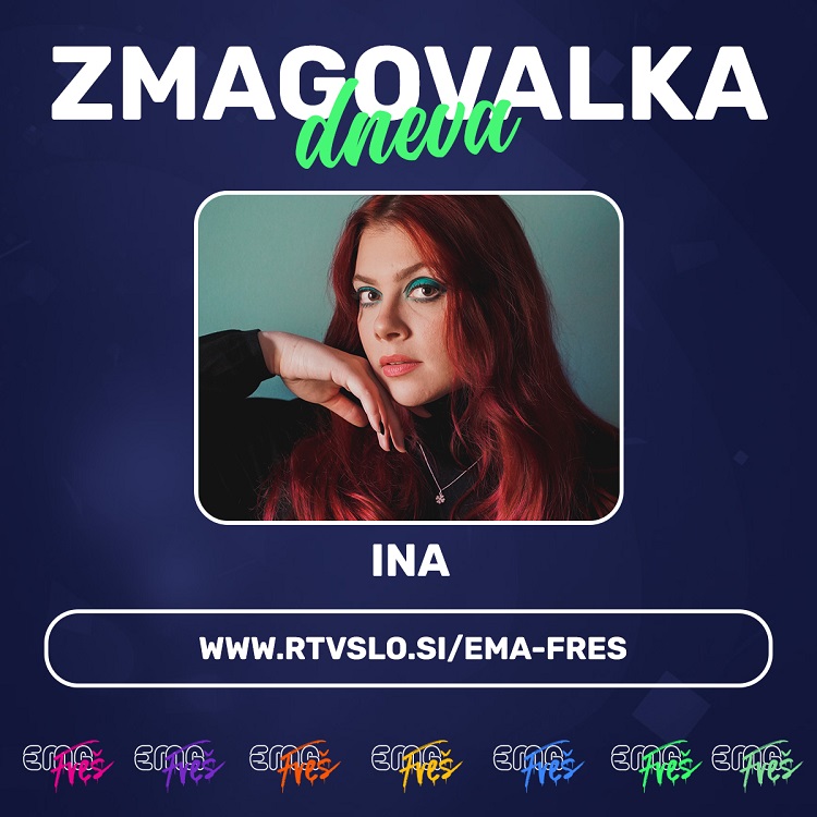  INA é a primeira vencedora da segunda semana do EMA Freš 2022