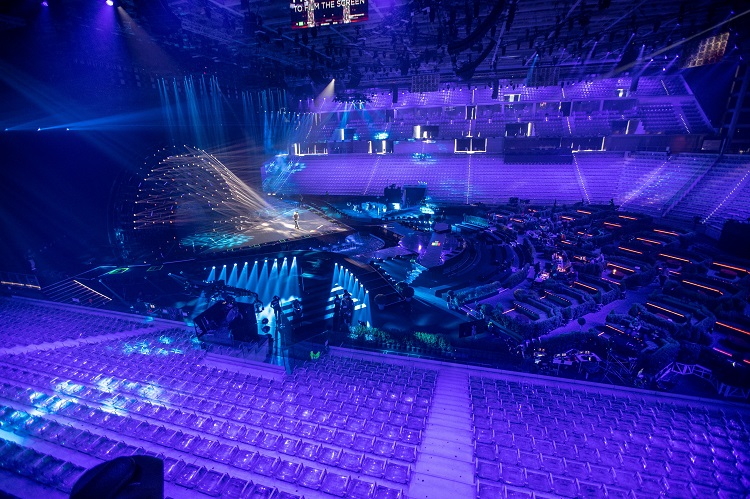 Elemento central do palco da Eurovisão 2022 com problemas