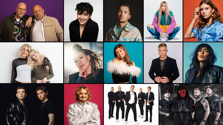 Revelados todos os concorrentes do Melodifestivalen 2023