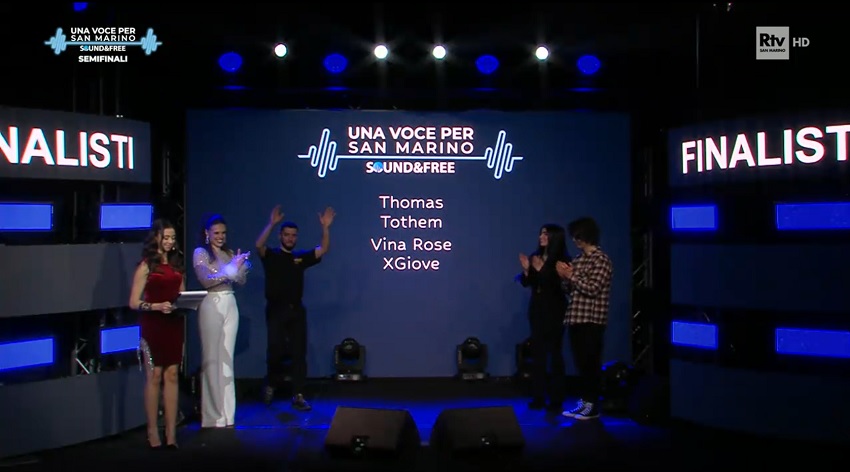  Quarta semifinal apurou outros quatro finalistas do Una Voce per San Marino 2023